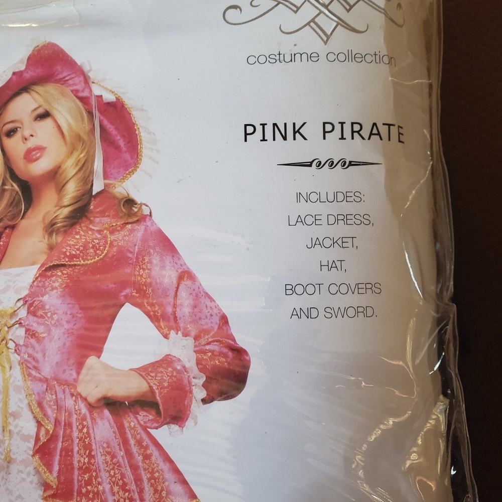 Be Wicked Pink Pirate Costume Size S/M - Picture 4 of 4